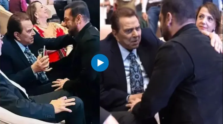 Salman khan sat at dharmendra feet