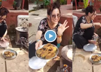 Kishori Shahane cooking in her Farmhouse
