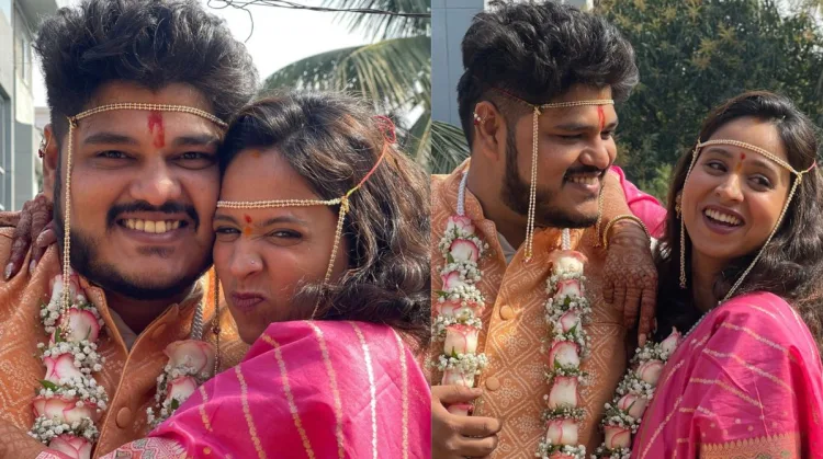 marathi actress swanandi tikekar and ashish kulkarni pre wedding rituals started first photo posted on instagram
