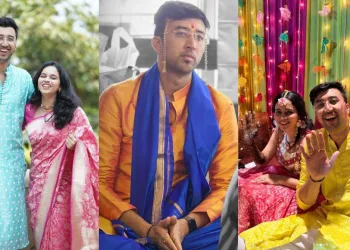 dada ek good news aahe play fame actor rishi manohar will be married soon sangeet and grahmakh photo viral on social media