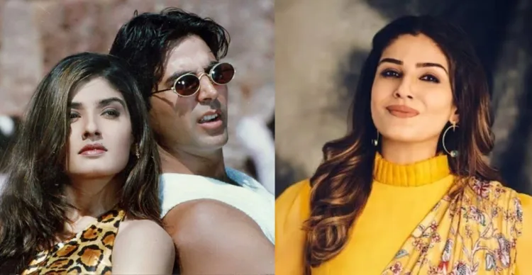 raveena tondon on akshay kumar