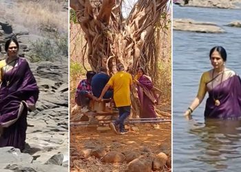 Aishwarya Narkar shared a bts video of a scene from the serial Satvya Mulichi Satavi Mulgi