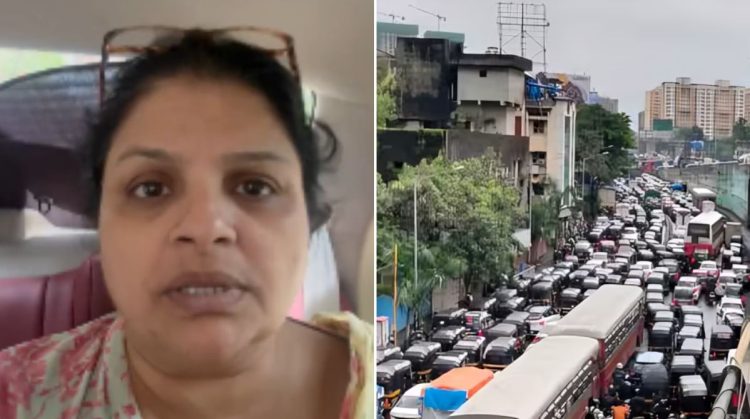 Marathi actress Supriya Pathare shared a video about traffic in Thane-Ghodbunder road.