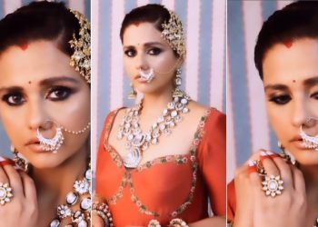 Daljit Kaur shared a video of sindoor chooda and red outfit amid separation with second husband nikhil patel
