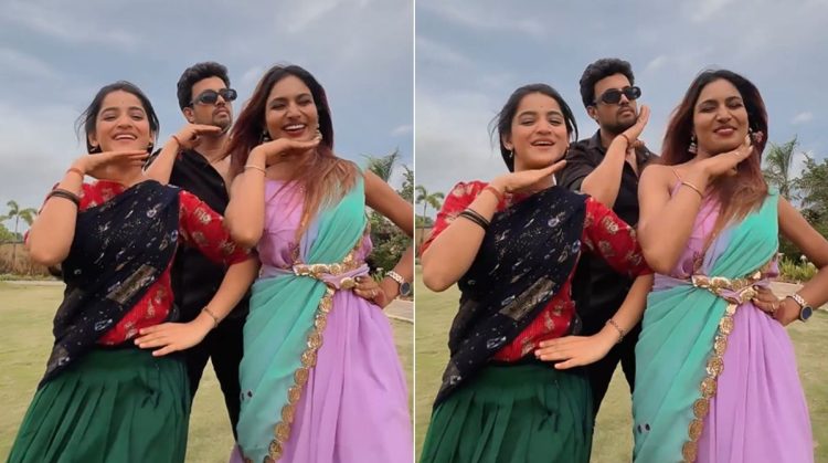 Paru fame Sharyu Sonawane, Purva Shinde and Prasad Jawade danced on the song angaaron Sa from Pushpa-2 video viral