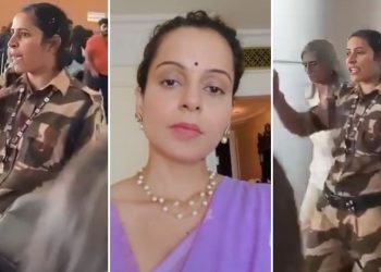 CISF women guard kulwinder kaur reacts after slapping Kangana Ranaut video viral on social media