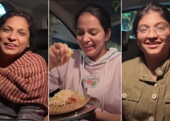 Titeeksha Tawde took her mother-in-law to eat pav bhaji at a special place in Mumbai