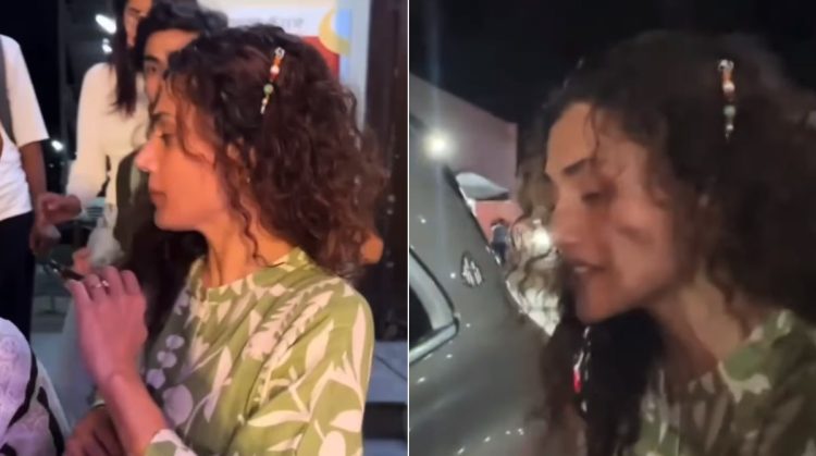 Taapsee Pannu avoids the paparazzi and gets irritated with a fan while stepping out for a movie date with her sister