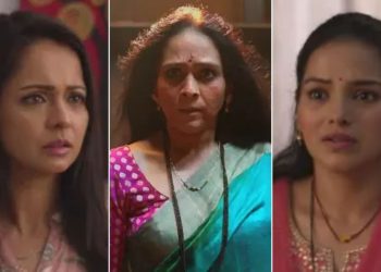 Satvya Mulichi Satavi Mulgi serial update one baby in Netra's stomach and two heartbeats are heard.