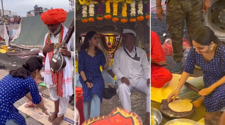 36 Guni Jodi serial fame Marathi actress Anushka Sarkate shared some special moments of her pandharpur wari video