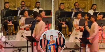 Marathi music composers Ajay-Atul performed the song Shreeganeshay Dheemahi at Anantha-Radhika's wedding and Hariharan, Shankar Mahadevan, Sonu Nigam and Shreya Ghoshal were also present on this occasion.