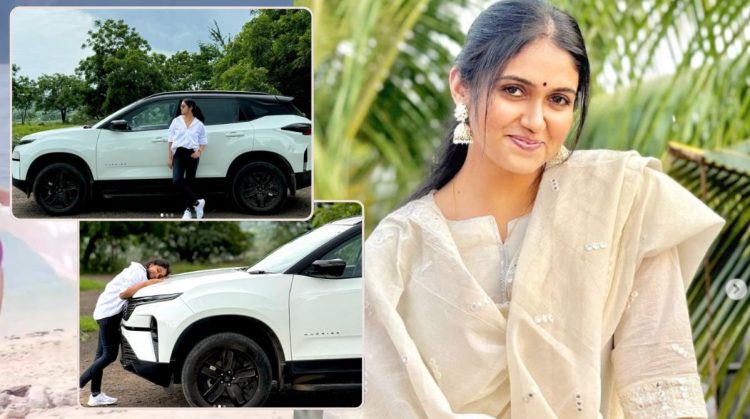 Sairat fame actress Rinku Rajguru bought a new car and she has shared some special photo on social media.
