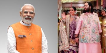 pm narendra modi at anant and radhika wedding