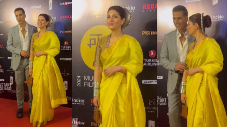 Twinkle Khanna Wearing Hair Accessories