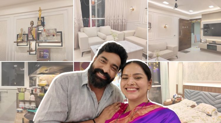 Actress Titeeksha Tawde and actor Siddharth Bodkene shared a special video of their home in Nashik.