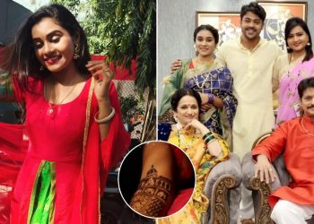 Tula shikvin changlach dhada serial fame actress Virisha Naik will soon get married and recently her mehandi ceremony held