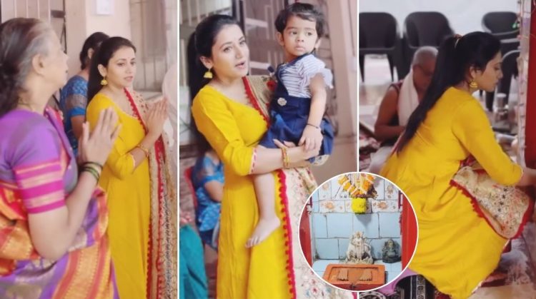 Tharla tar mag serial fame actress Jui Gadkari shared a special video of Datta Jayanti celebration at home.
