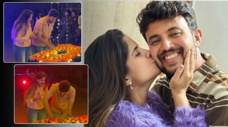 Actress Amruta Deshmukh shared a special video of husband Prasad Jawade birthday celebration on the sets of Paaru serial