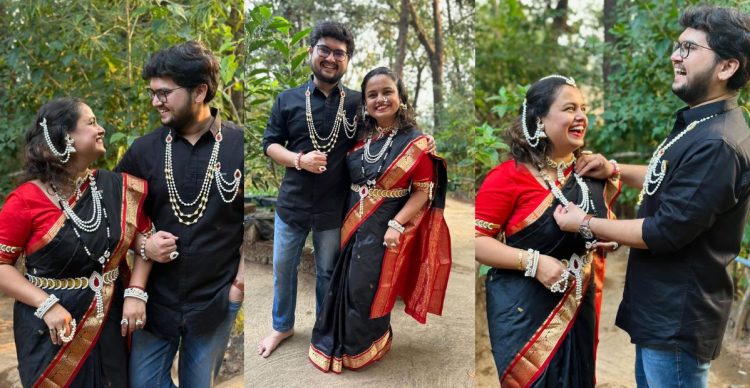 prathmesh laghate and mughdha vaishanpayan first makar sankrant