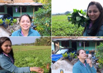 Satvya Mulichi Satavi Mulgi serial fame Actress Shweta Mehandale shared special glimpse of her farming village in Kokan.