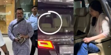 aamir khan gf gauri airport video