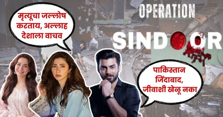 Pakistani actors support oppose operation sindoor