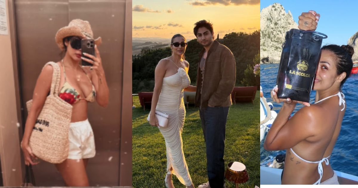 malaika arora on her italian vacation