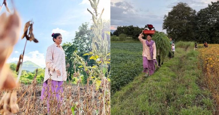 ashwini mahangade working in farm