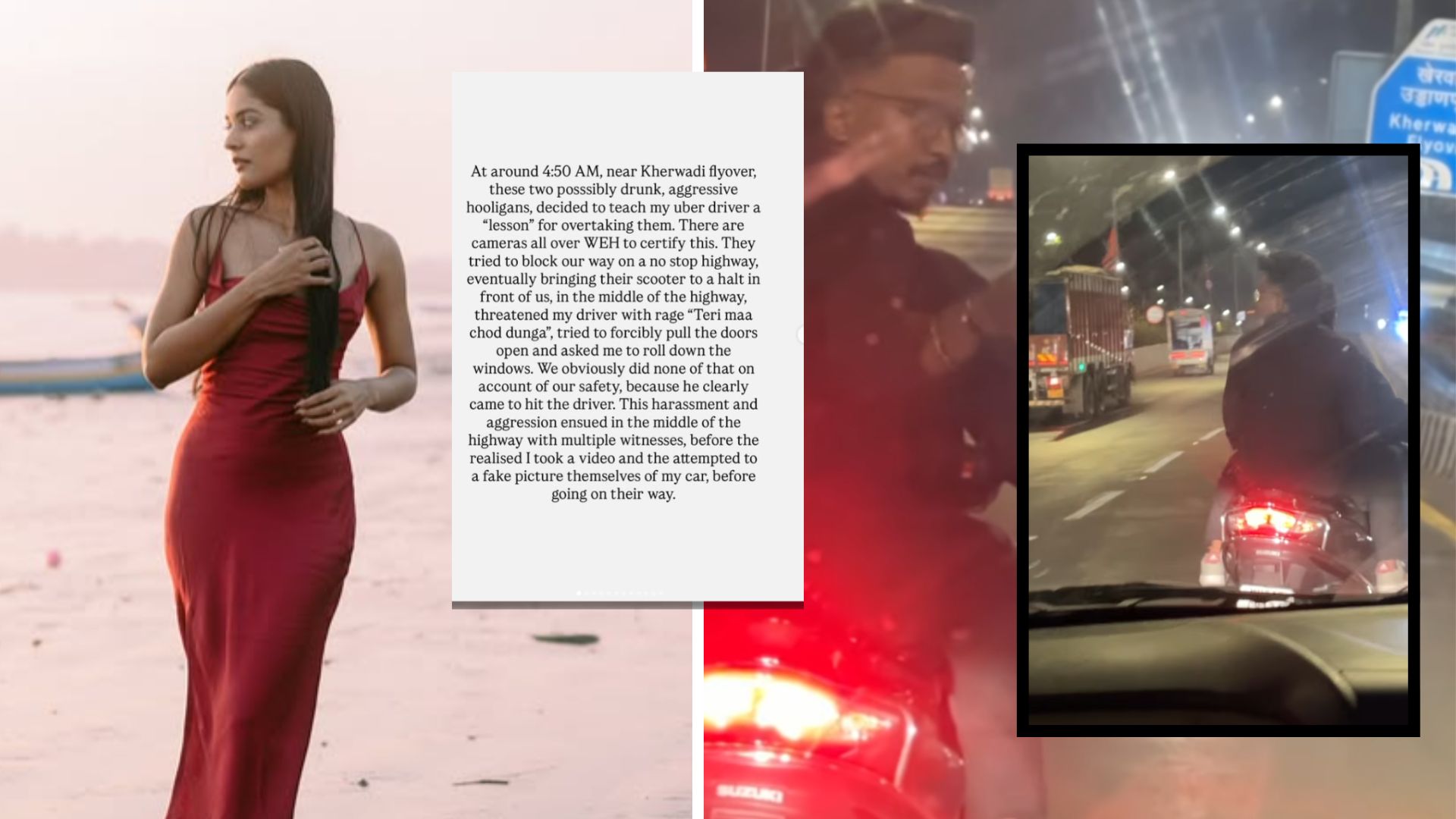 Famous Actress Face Road Rage