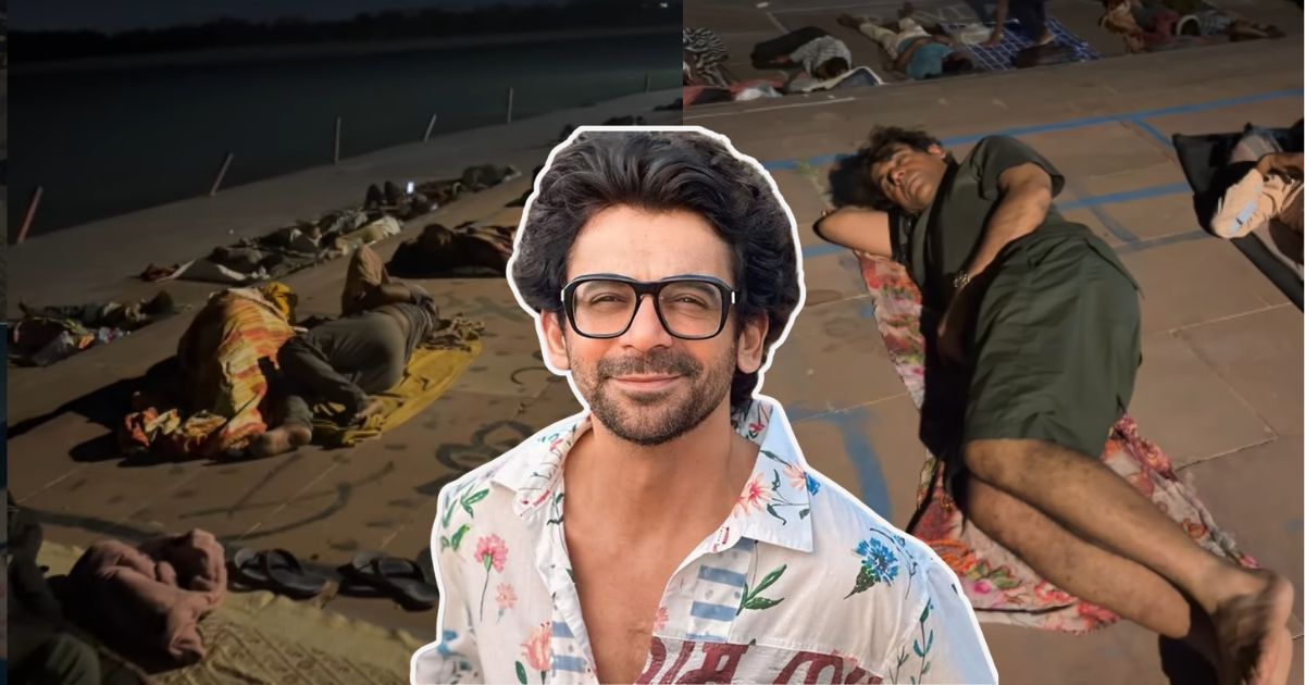 sunil grover sleeps on footpath